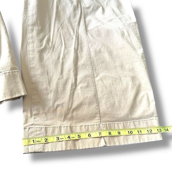 Lauren Ralph Lauren Cropped Wide Leg Pants Size 14 Tan Khaki Lightweight - Picture 5 of 8